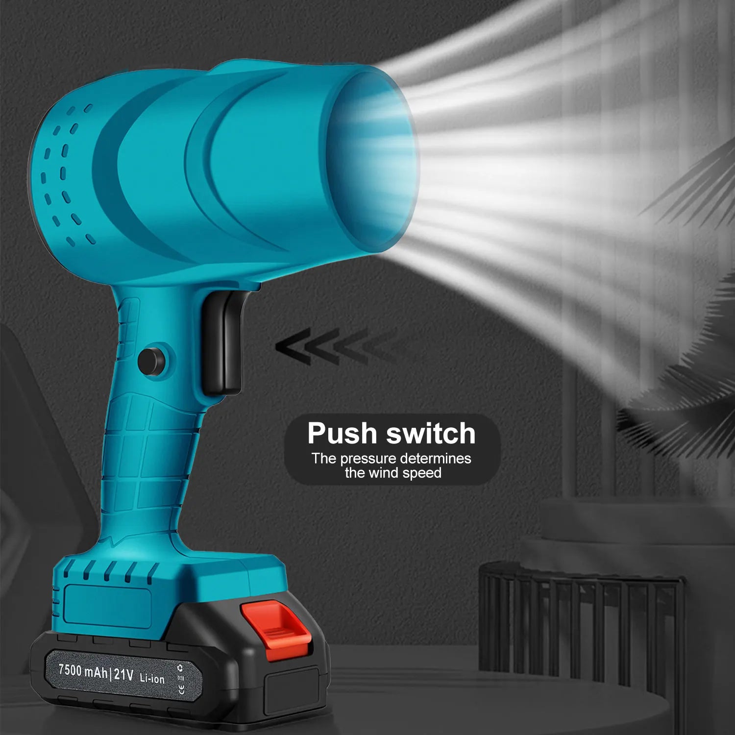 Electric Turbo Fan Blowers Dust Removal Cordless Electric Air Blower Violent Handheld Power Tools for 21V Makita Lithium Battery NEXVIA