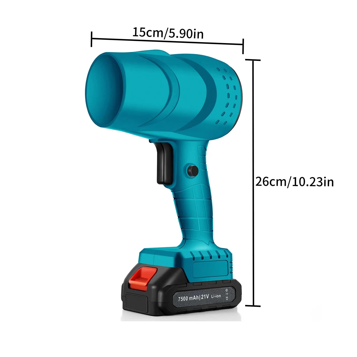Electric Turbo Fan Blowers Dust Removal Cordless Electric Air Blower Violent Handheld Power Tools for 21V Makita Lithium Battery NEXVIA