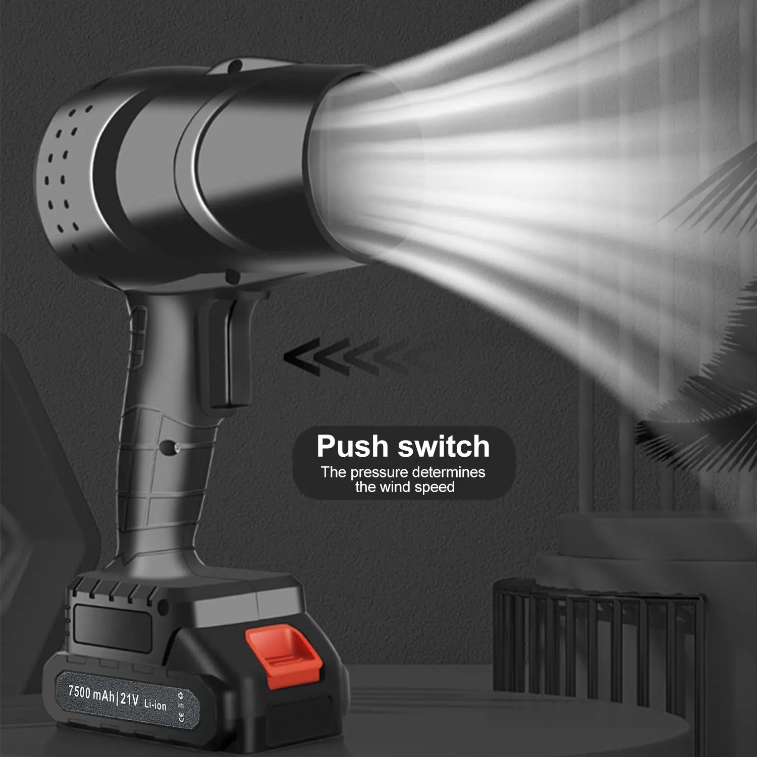 Electric Turbo Fan Blowers Dust Removal Cordless Electric Air Blower Violent Handheld Power Tools for 21V Makita Lithium Battery