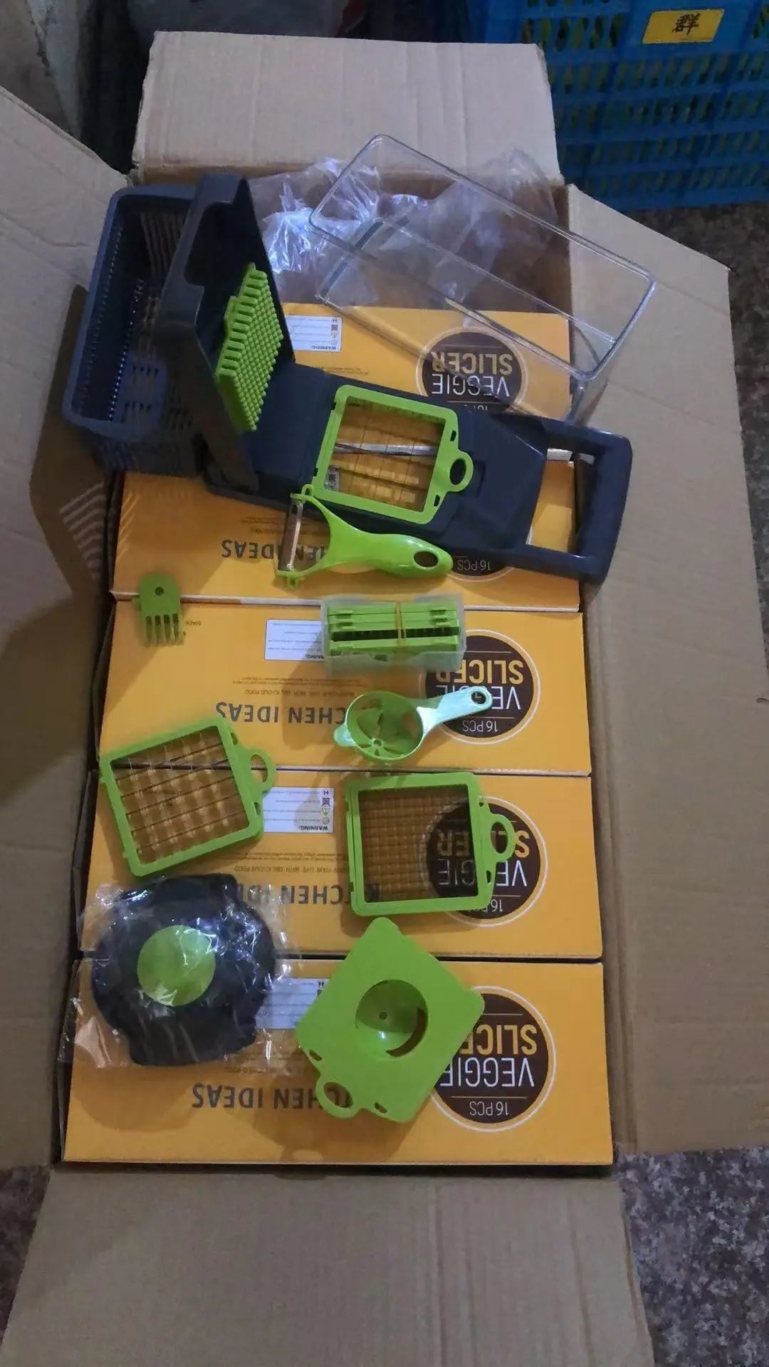 Small Multi-Function Vegetable Cutting Device Kitchen Grater Slicer Potato Silk Polishing Board Stainless Steel Housing Color NEXVIA