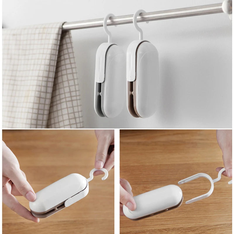 Mini Sealing Machine Portable Heat Sealer Plastic Package Storage Bag Handy Sticker and Seals for Food Snack Kitchen Accessories NEXVIA
