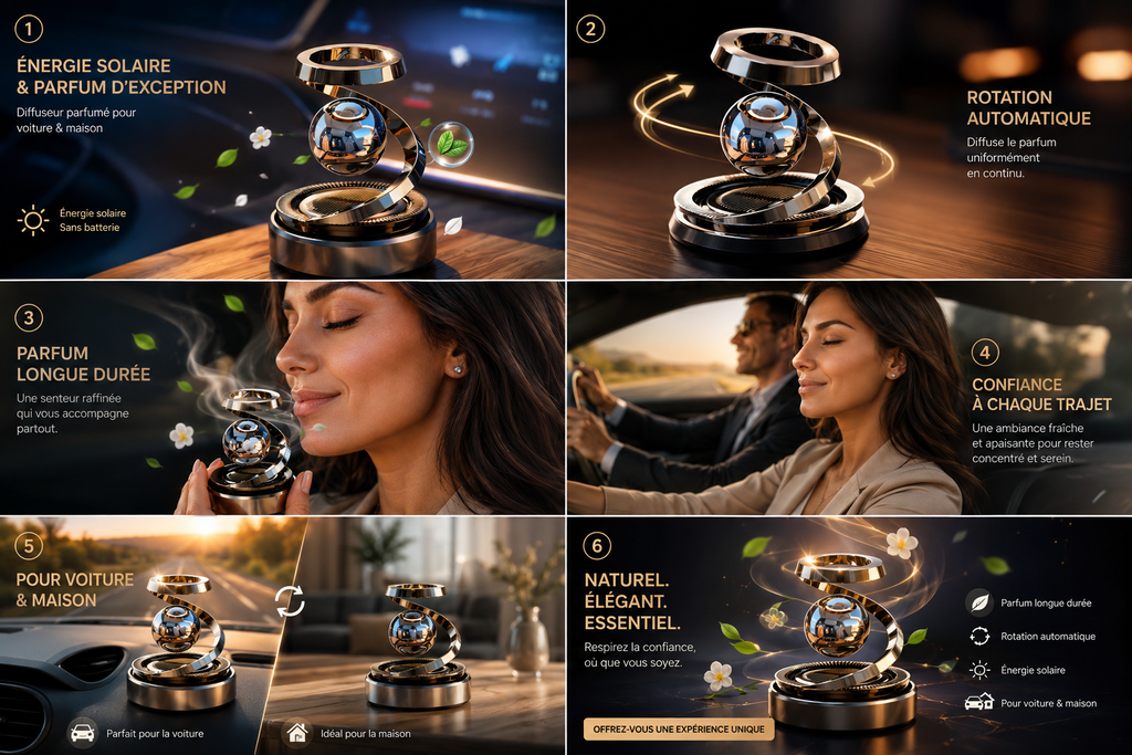 Starry Sky Solar Car Air Freshener – Long-lasting fragrance, elegant design, premium air freshener | Ideal holiday gift NEXVIA