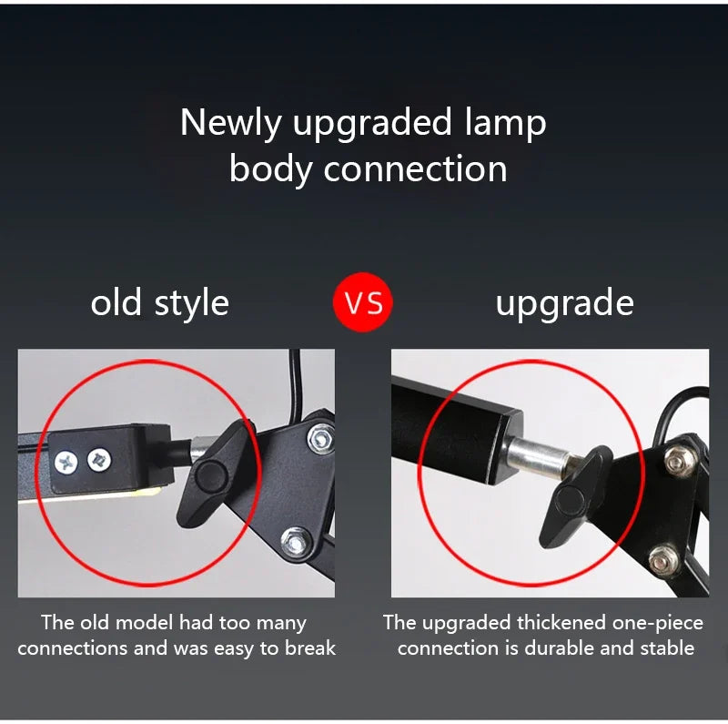 NEXVIA Flexible Led Desk Lamp Home Office Modern Table Lamp Metal Architect Adjustable Folding Reading Light NEXVIA