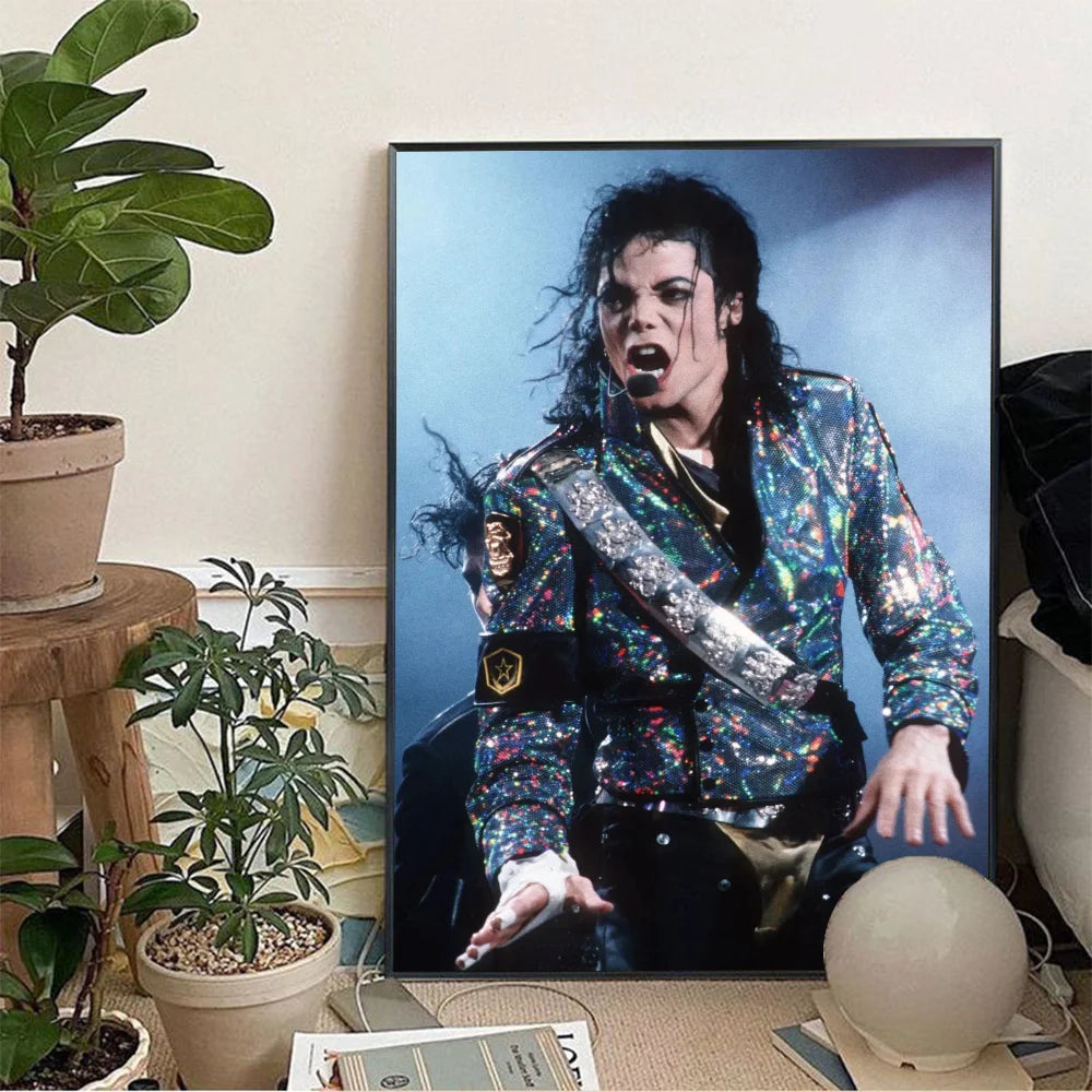 1pc Michael Jackson Poster Wall Art Home Decor Room Decor Digital Painting Living Room Restaurant Kitchen Art NEXVIA