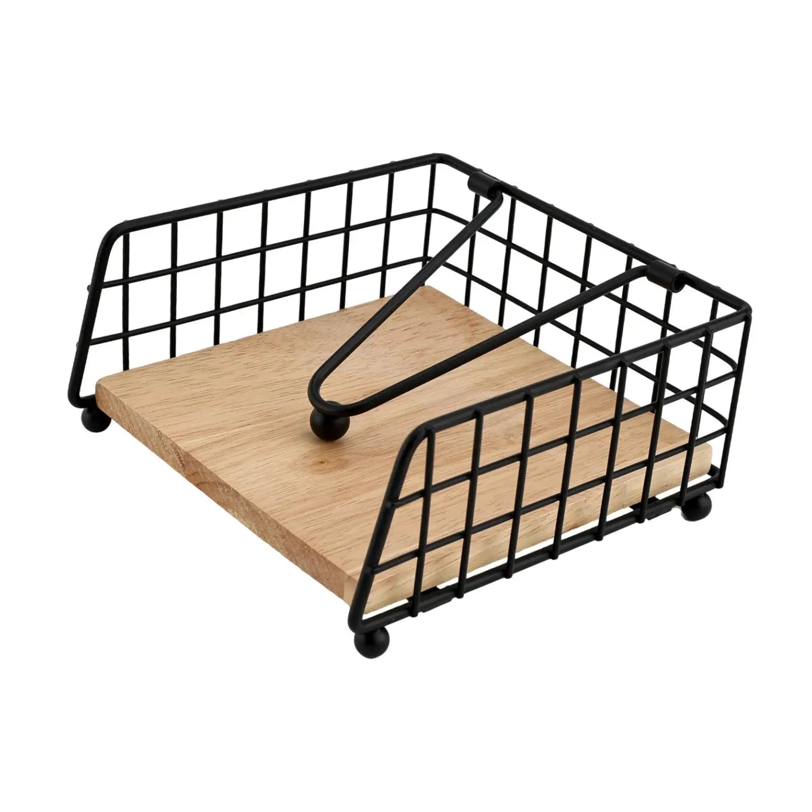 Napkin Holder for Table with Weighted Arm Iron Decoration Modern Napkin Organizer for Hotel Restaurant Living Room Party Wedding