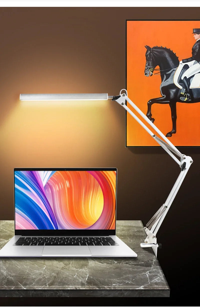 NEXVIA Flexible Led Desk Lamp Home Office Modern Table Lamp Metal Architect Adjustable Folding Reading Light NEXVIA