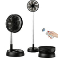NEXVIA | Remote control folding vertical electric fan 7200mAh silent timed left and right rotation USB outdoor desktop electric fan NEXVIA