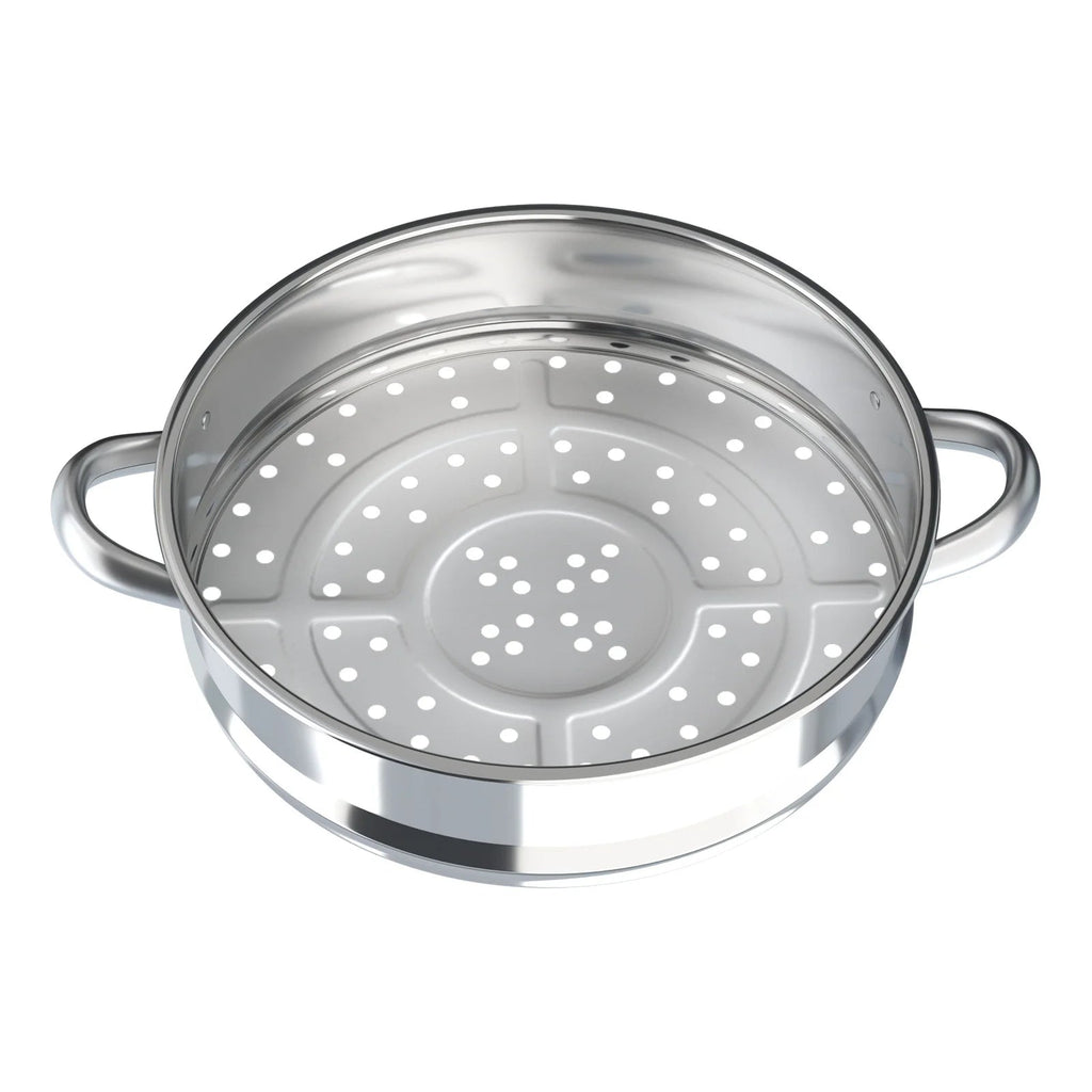 Nexvia |5 Layers 30cm Large Home With Handles Kitchen Insulated Visual Cover Stainless Steel 5 Tier Steamer Pot Food Maker Cookware NEXVIA