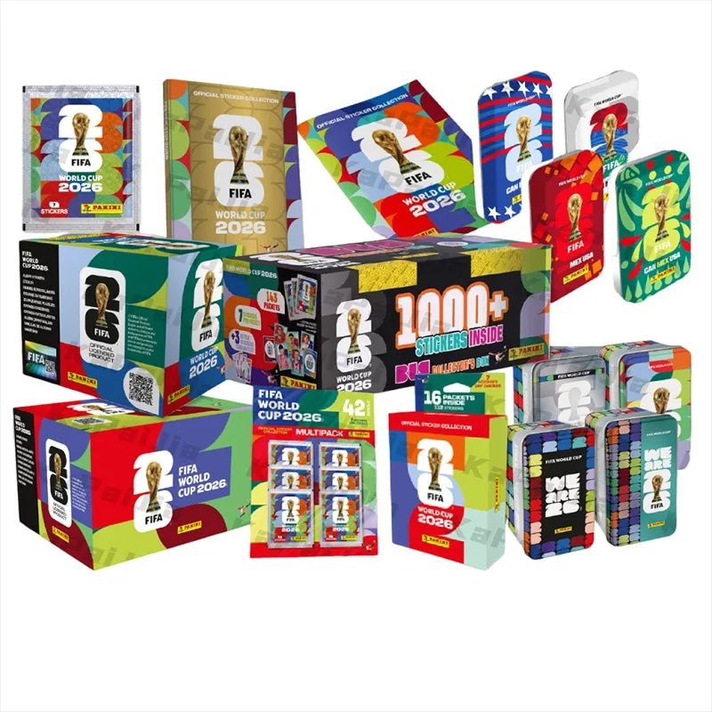 2026 Panini stickers World Cup Hardcover Album Gold Silver Version Limited 2026 Official Sticker Collection Football Souvenir Gift NEXVIA