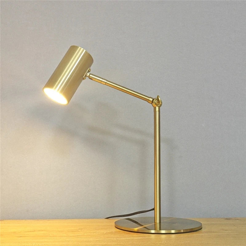 NEXVIA Modern Creative Golden Table Lamps Eye Protection Study Reading Desk Lamp Nordic Living Room Bedroom Bedside Decor Table Light NEXVIA