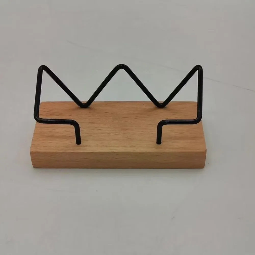 New Wooden Business Card Holder Creative Durable Desktop Shelf Box Display Stand Office Nexvia