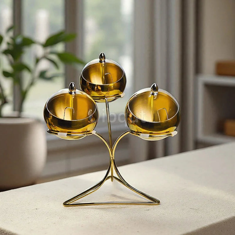 Nexvia Stainless Steel catering Oblique mouthed Sauce golden Bowl rack Hot Pot Buffet Seasoning basket Jar dish luxury Container SALADE Bowl NEXVIA