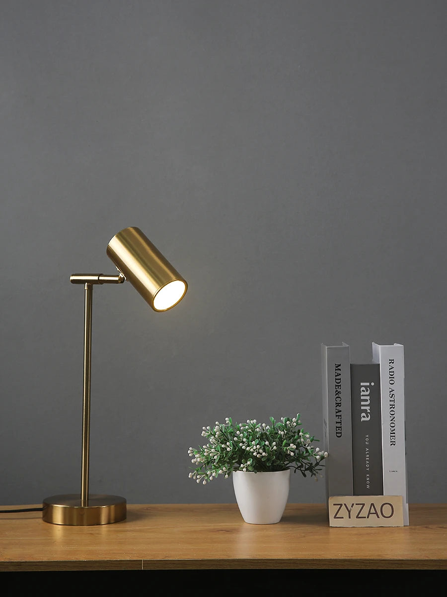 NEXVIA Modern Creative Golden Table Lamps Eye Protection Study Reading Desk Lamp Nordic Living Room Bedroom Bedside Decor Table Light NEXVIA