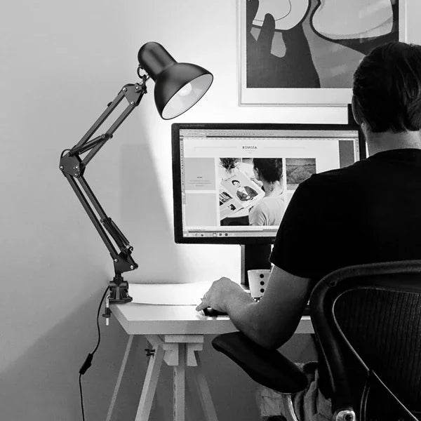 NEXVIA Flexible Led Desk Lamp Home Office Modern Table Lamp Metal Architect Adjustable Folding Reading Light NEXVIA