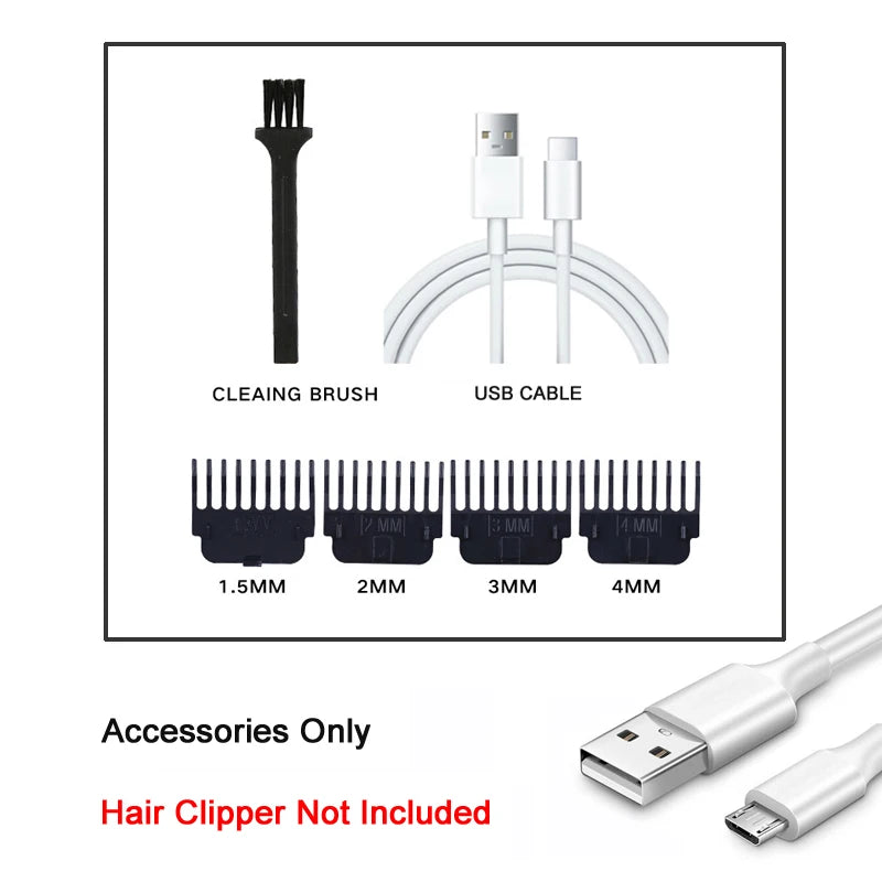 New！T9 Electric Hair Trimmer/Accessories | USB Professional Shaver | 0mm Bald Fade Cutting Machine Portable for Men Home Haircut NEXVIA