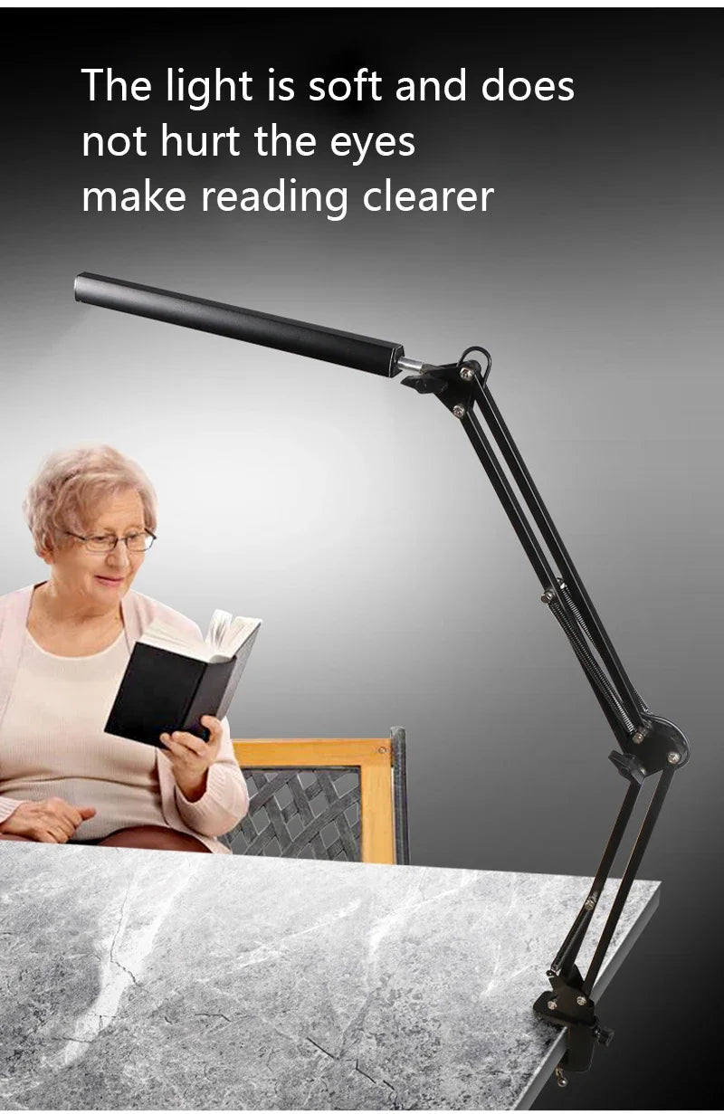 NEXVIA Flexible Led Desk Lamp Home Office Modern Table Lamp Metal Architect Adjustable Folding Reading Light NEXVIA