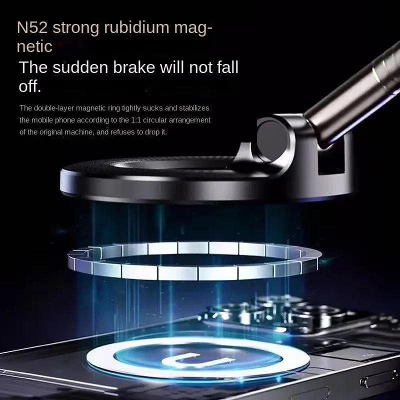 Magnetic Car Phone Holder 360 Degree Rotation Vacuum Adsorption Strong Suction Holder for Mobile PhoneCar Bracket Universal 2026 NEXVIA