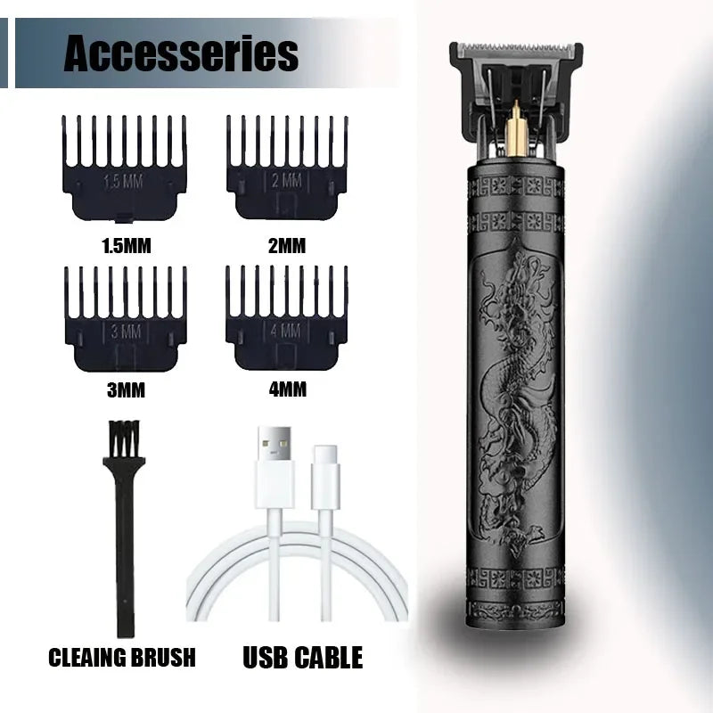 New！T9 Electric Hair Trimmer/Accessories | USB Professional Shaver | 0mm Bald Fade Cutting Machine Portable for Men Home Haircut NEXVIA