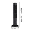 LED Tower Fan Mini Vertical Conditioner 2 Gear Speed USB Bladeless Fan Portable Stand Up Tower Fan for Living Room Bedroom
