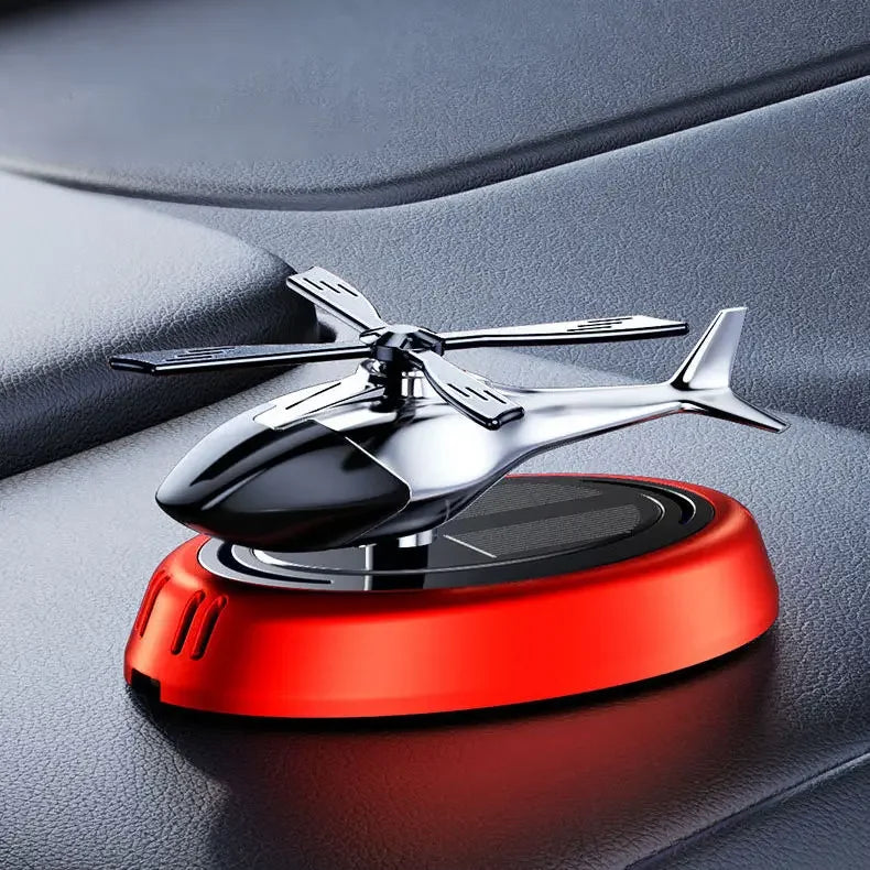 Solar Car Air Freshener Perfume Helicopter Decor Interior Decor Solar Car Rotating Aromatherapy Perfume NEXVIA