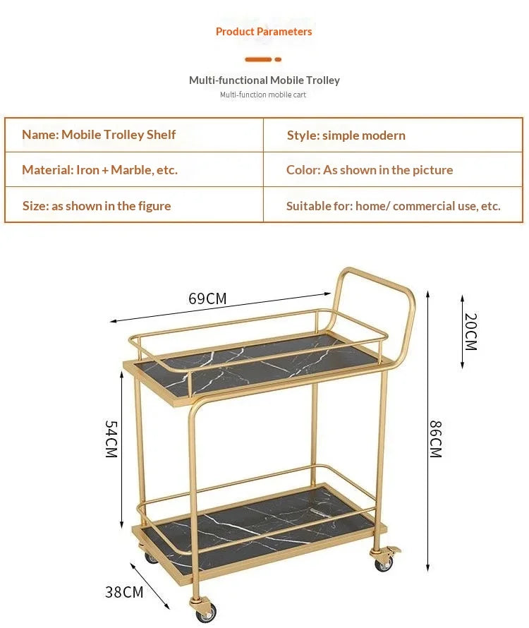 Trolley Saloon Professional Trolleys Work Tools Household Wheels Storage Cart Esthetician Salon Auxiliary Food serving Caters By NEXVIA NEXVIA