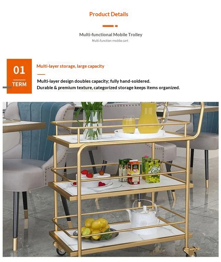Trolley Saloon Professional Trolleys Work Tools Household Wheels Storage Cart Esthetician Salon Auxiliary Food serving Caters By NEXVIA NEXVIA