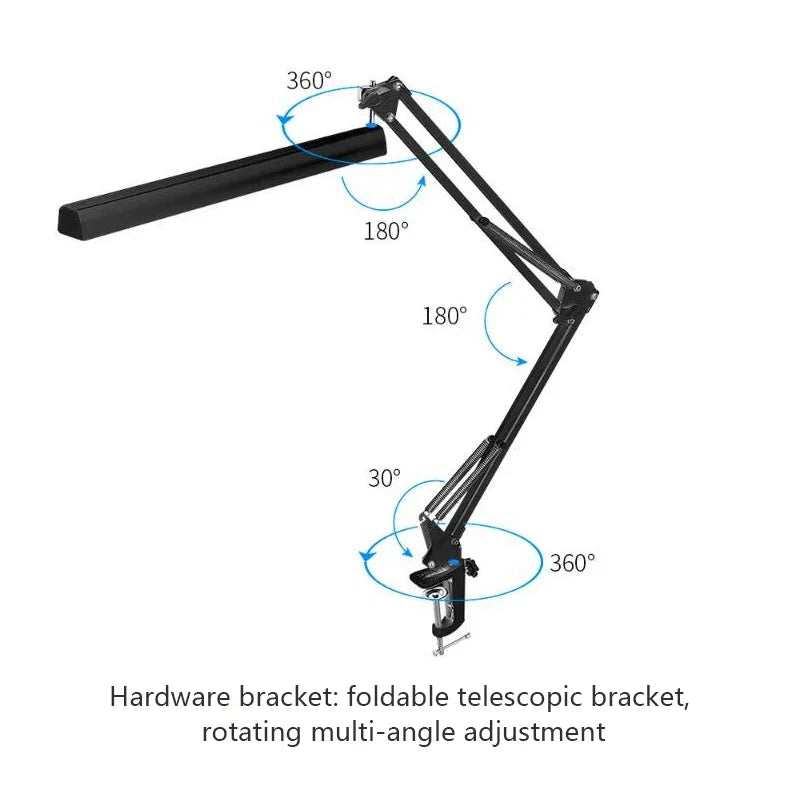NEXVIA Flexible Led Desk Lamp Home Office Modern Table Lamp Metal Architect Adjustable Folding Reading Light NEXVIA