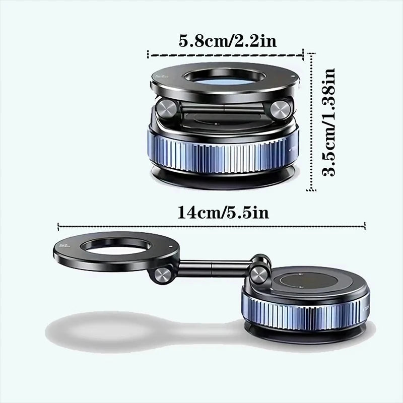Magnetic Car Phone Holder 360 Degree Rotation Vacuum Adsorption Strong Suction Holder for Mobile PhoneCar Bracket Universal 2026 NEXVIA