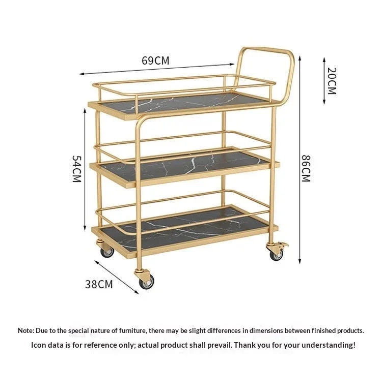 Trolley Saloon Professional Trolleys Work Tools Household Wheels Storage Cart Esthetician Salon Auxiliary Food serving Caters By NEXVIA NEXVIA
