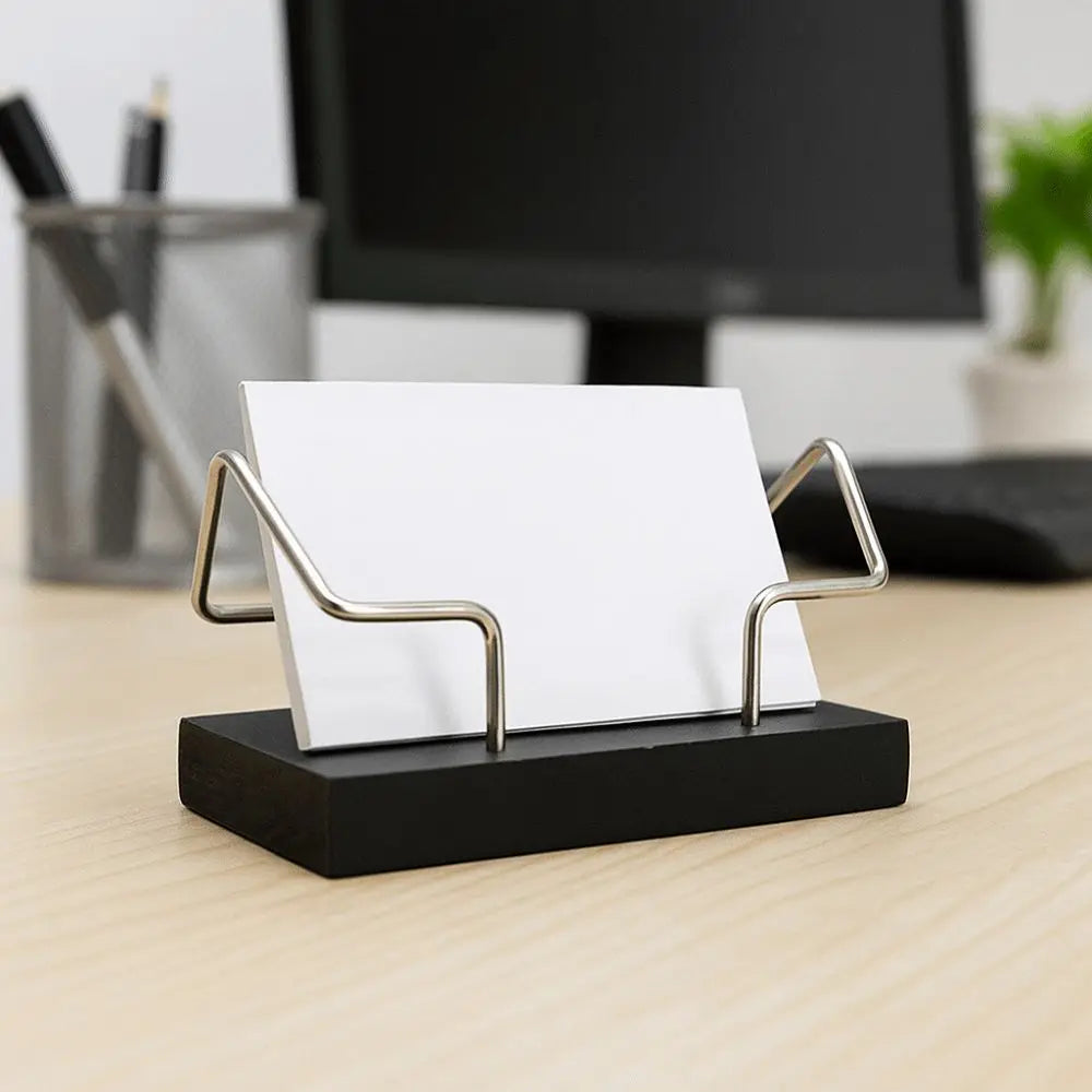 New Wooden Business Card Holder Creative Durable Desktop Shelf Box Display Stand Office Nexvia NEXVIA
