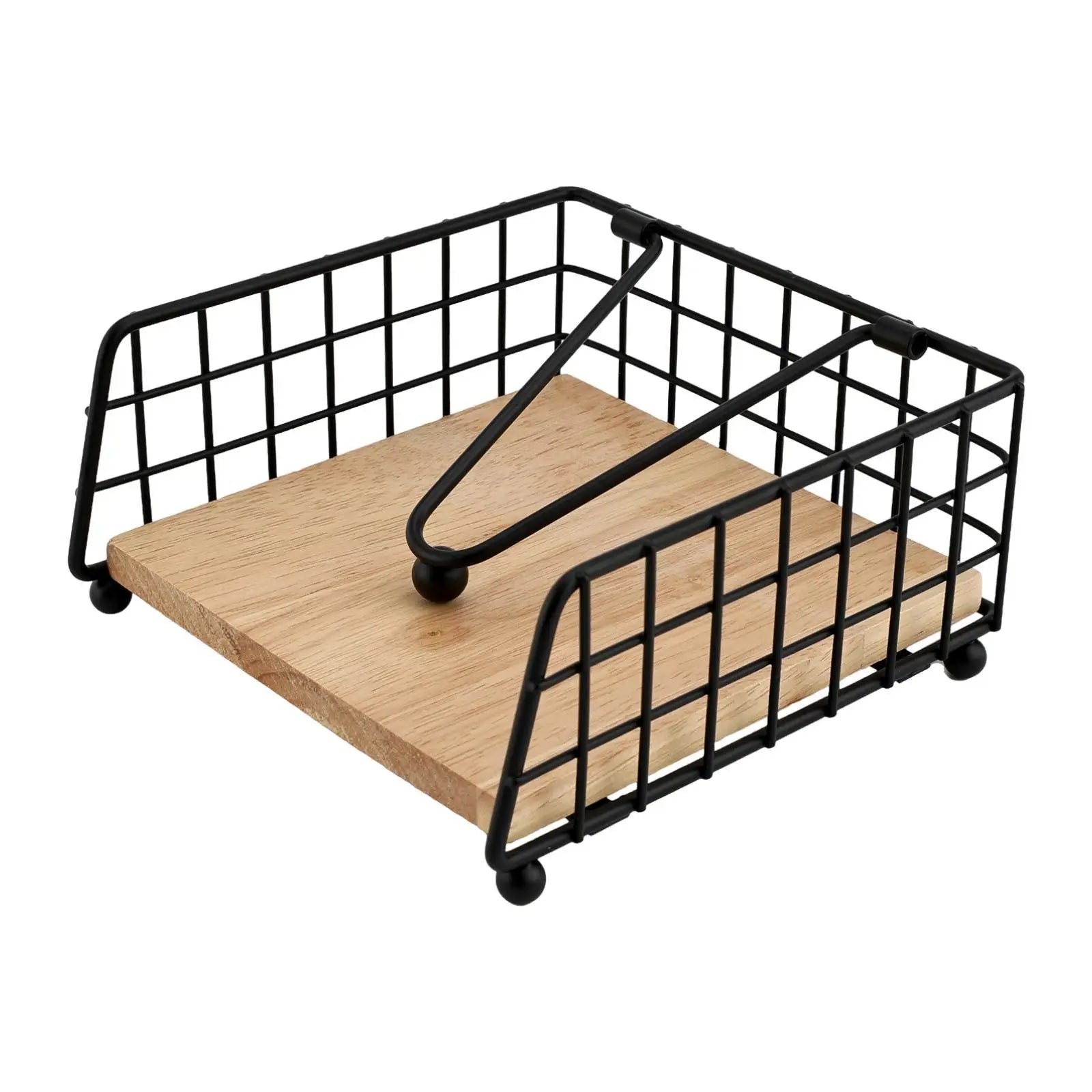 Napkin Holder for Table with Weighted Arm Iron Decoration Modern Napkin Organizer for Hotel Restaurant Living Room Party Wedding