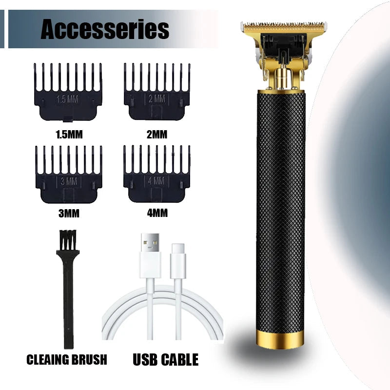 New！T9 Electric Hair Trimmer/Accessories | USB Professional Shaver | 0mm Bald Fade Cutting Machine Portable for Men Home Haircut NEXVIA