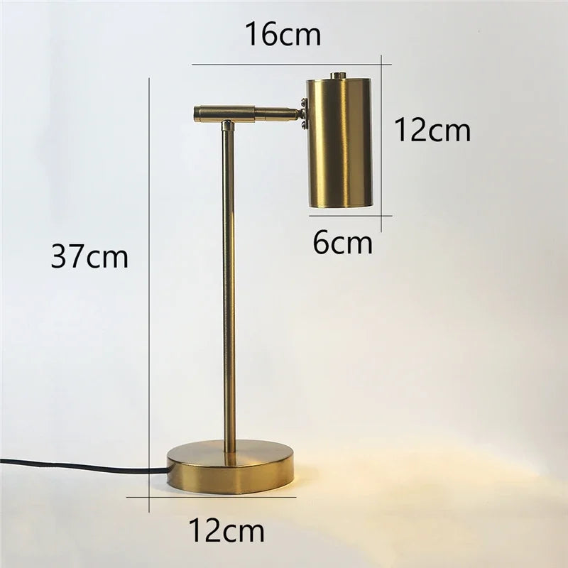 NEXVIA Modern Creative Golden Table Lamps Eye Protection Study Reading Desk Lamp Nordic Living Room Bedroom Bedside Decor Table Light