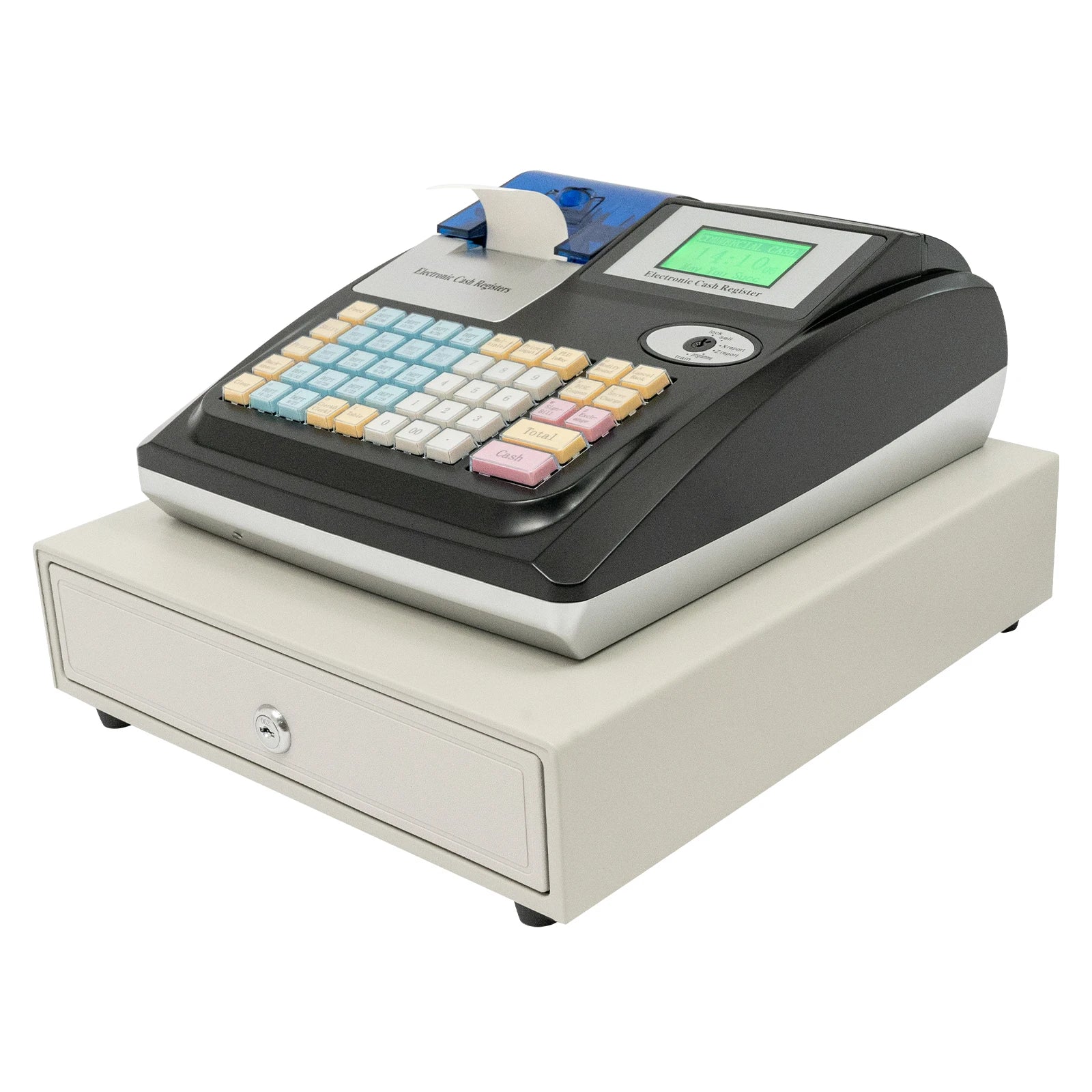 4-compartments Electronic Cash Register Drawer with Coin slots Cash drawer & LED Display for Businesses Market