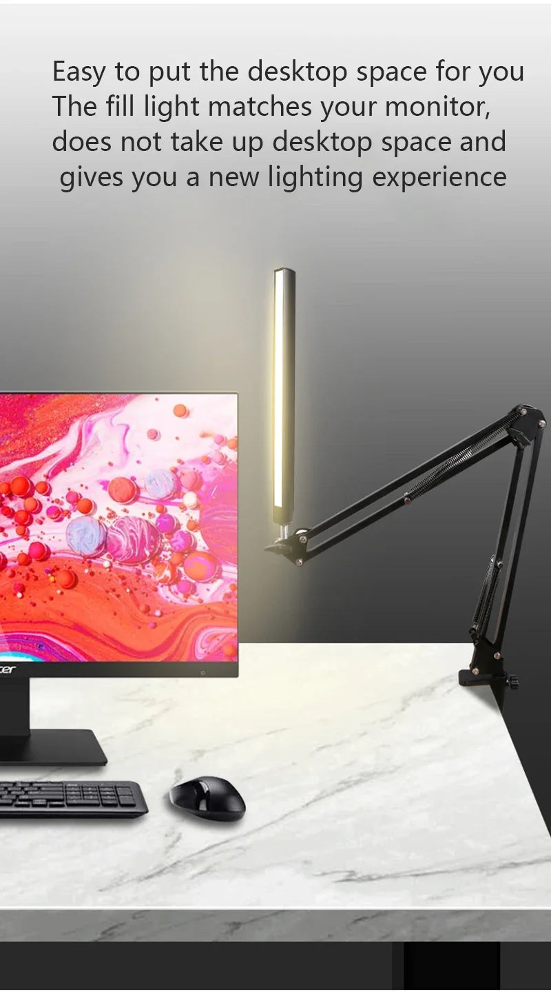 NEXVIA Flexible Led Desk Lamp Home Office Modern Table Lamp Metal Architect Adjustable Folding Reading Light NEXVIA