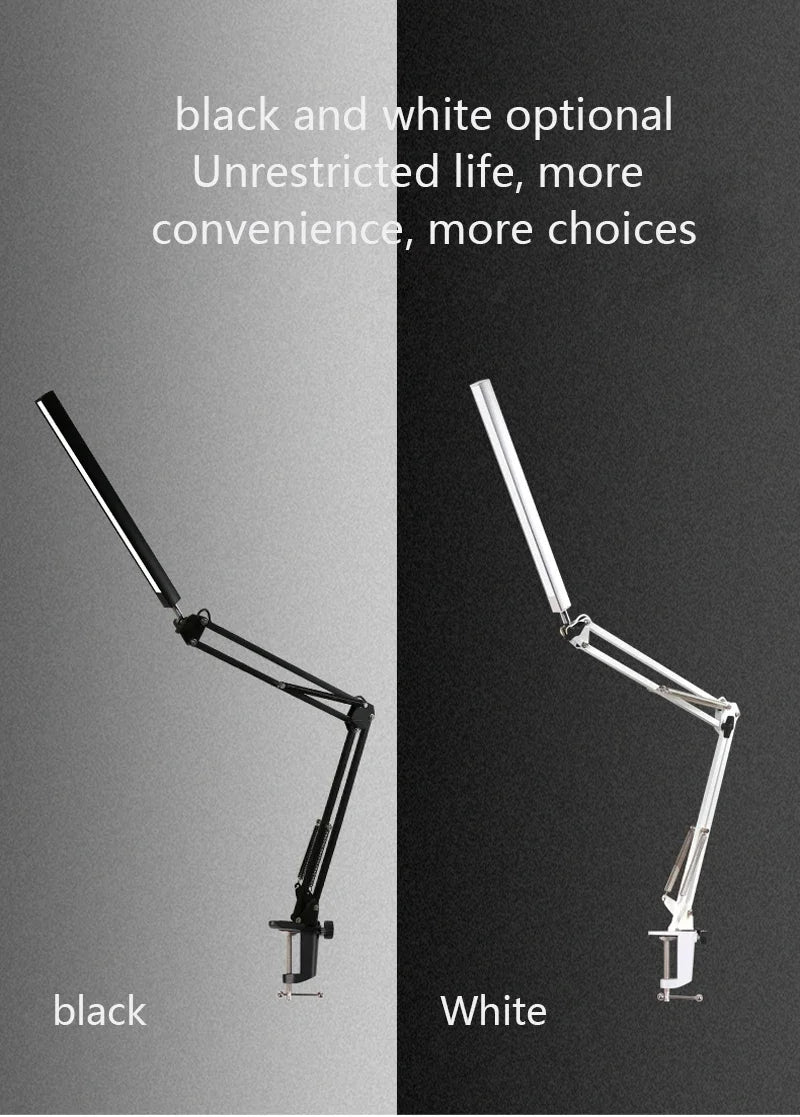 NEXVIA Flexible Led Desk Lamp Home Office Modern Table Lamp Metal Architect Adjustable Folding Reading Light NEXVIA