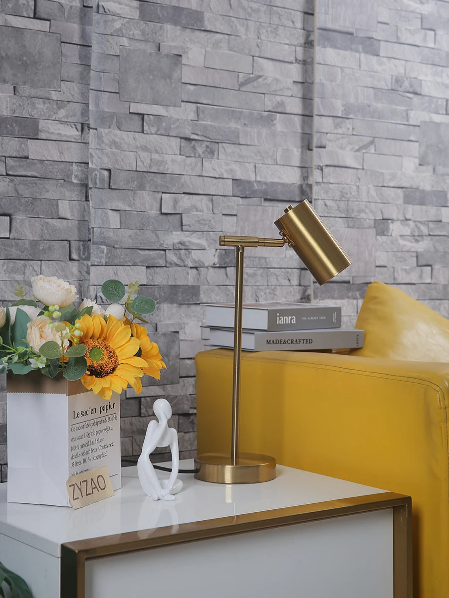NEXVIA Modern Creative Golden Table Lamps Eye Protection Study Reading Desk Lamp Nordic Living Room Bedroom Bedside Decor Table Light NEXVIA