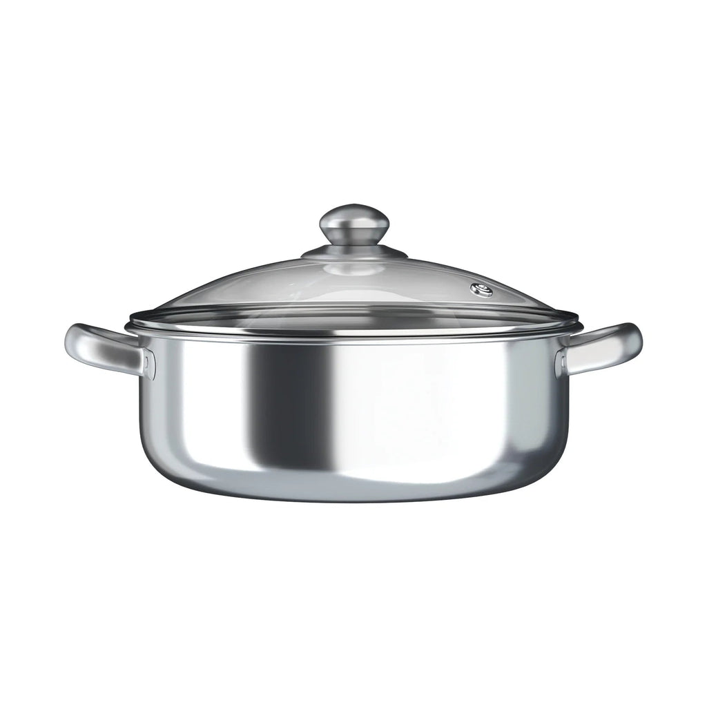 Nexvia |5 Layers 30cm Large Home With Handles Kitchen Insulated Visual Cover Stainless Steel 5 Tier Steamer Pot Food Maker Cookware NEXVIA