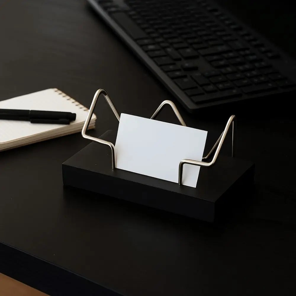 New Wooden Business Card Holder Creative Durable Desktop Shelf Box Display Stand Office Nexvia NEXVIA