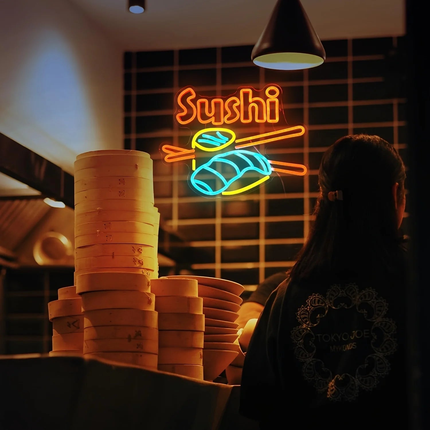 NEXVIA |Sushi Neon Signs USB Powered LED Neon Lights Wall Decor For Mall Dining Room Sushi Shop Bedroom Decoration Gift To Sushi Lover NEXVIA