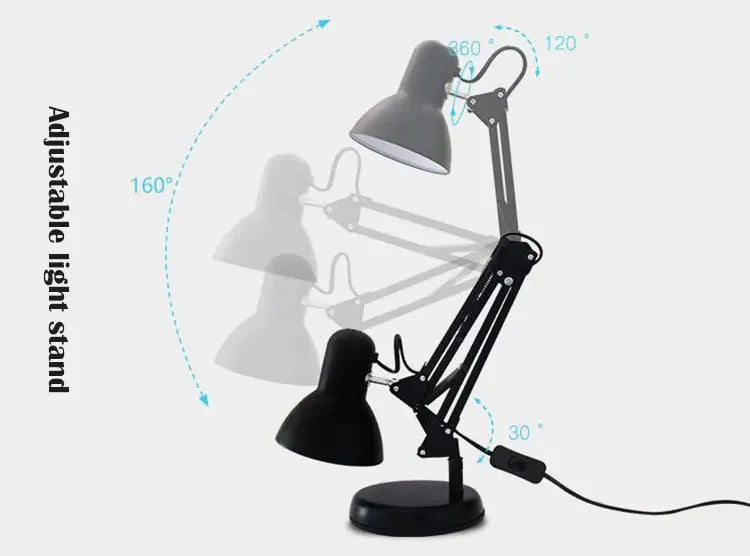 NEXVIA Flexible Led Desk Lamp Home Office Modern Table Lamp Metal Architect Adjustable Folding Reading Light NEXVIA