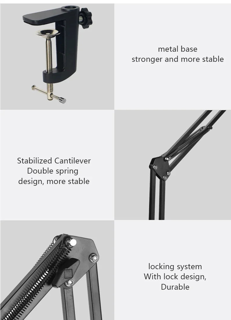 NEXVIA Flexible Led Desk Lamp Home Office Modern Table Lamp Metal Architect Adjustable Folding Reading Light NEXVIA