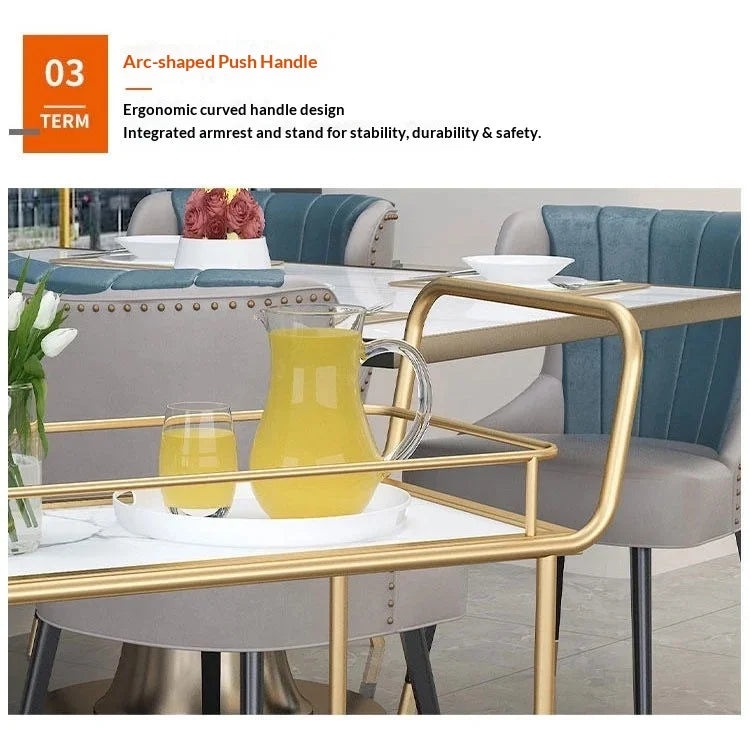 Trolley Saloon Professional Trolleys Work Tools Household Wheels Storage Cart Esthetician Salon Auxiliary Food serving Caters By NEXVIA NEXVIA