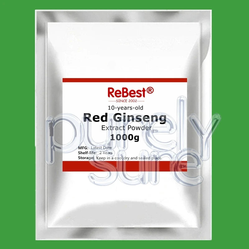 10 Years Customized Korean Red Ginseng Extract Powder.Out Pack Aluminum Foil Bag Radix Ginseng Powder for Global Distributors