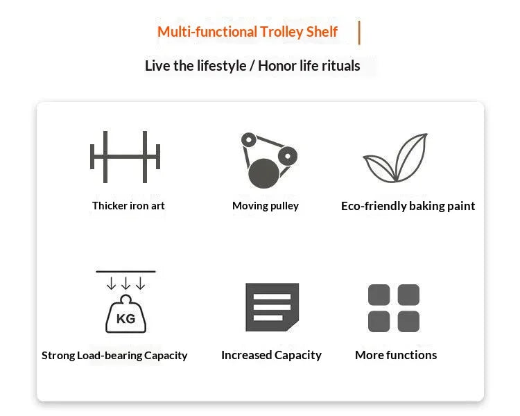 Trolley Saloon Professional Trolleys Work Tools Household Wheels Storage Cart Esthetician Salon Auxiliary Food serving Caters By NEXVIA NEXVIA