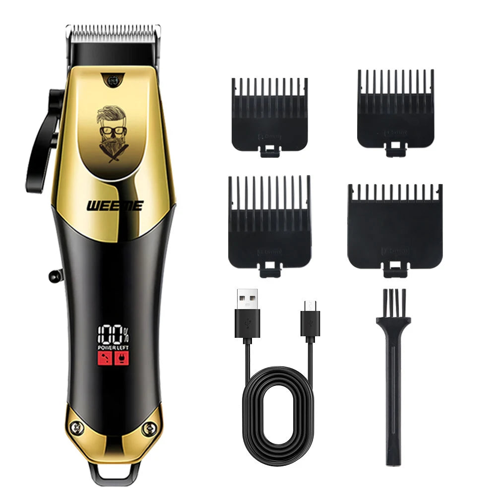 New！T9 Electric Hair Trimmer/Accessories | USB Professional Shaver | 0mm Bald Fade Cutting Machine Portable for Men Home Haircut NEXVIA