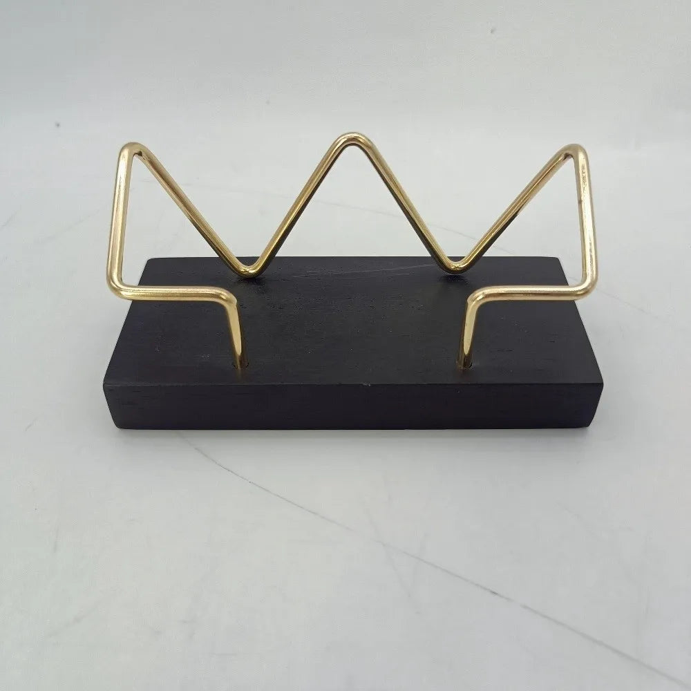 New Wooden Business Card Holder Creative Durable Desktop Shelf Box Display Stand Office Nexvia