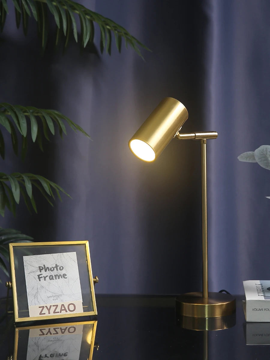 NEXVIA Modern Creative Golden Table Lamps Eye Protection Study Reading Desk Lamp Nordic Living Room Bedroom Bedside Decor Table Light NEXVIA