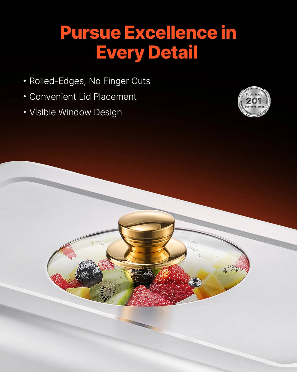 SucceBuy 2/4 Pack Chafing Dish Buffet Set Stainless Steel Chafer with Half Size Pans Rectangle Catering Warmer for Party Banquet NEXVIA