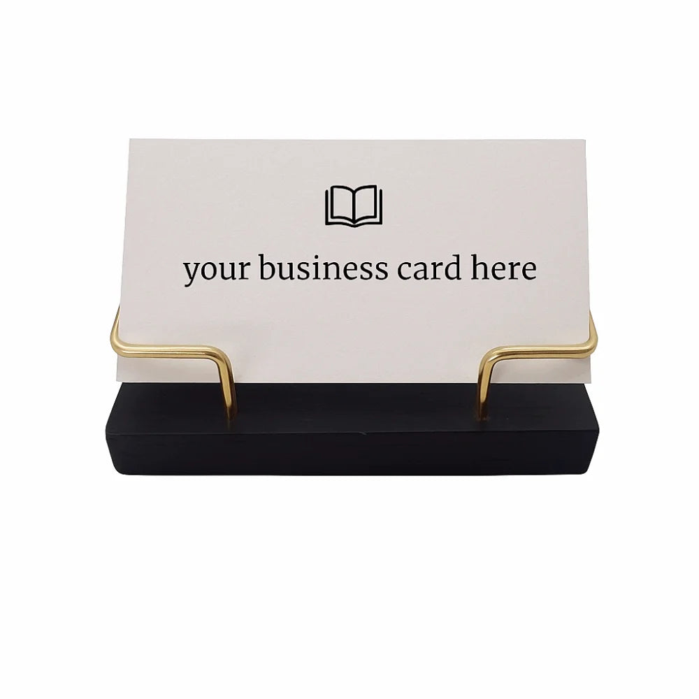 New Wooden Business Card Holder Creative Durable Desktop Shelf Box Display Stand Office Nexvia NEXVIA